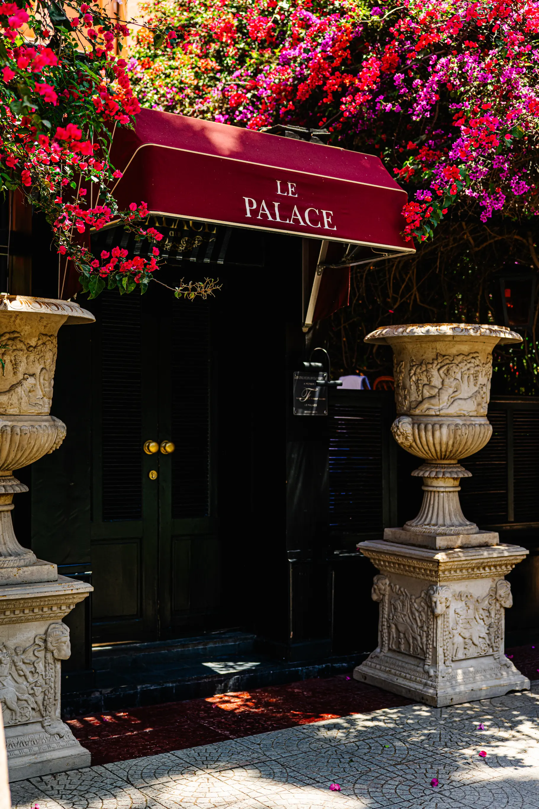 Main entrance of Le Palace international restaurant in Marrakech
